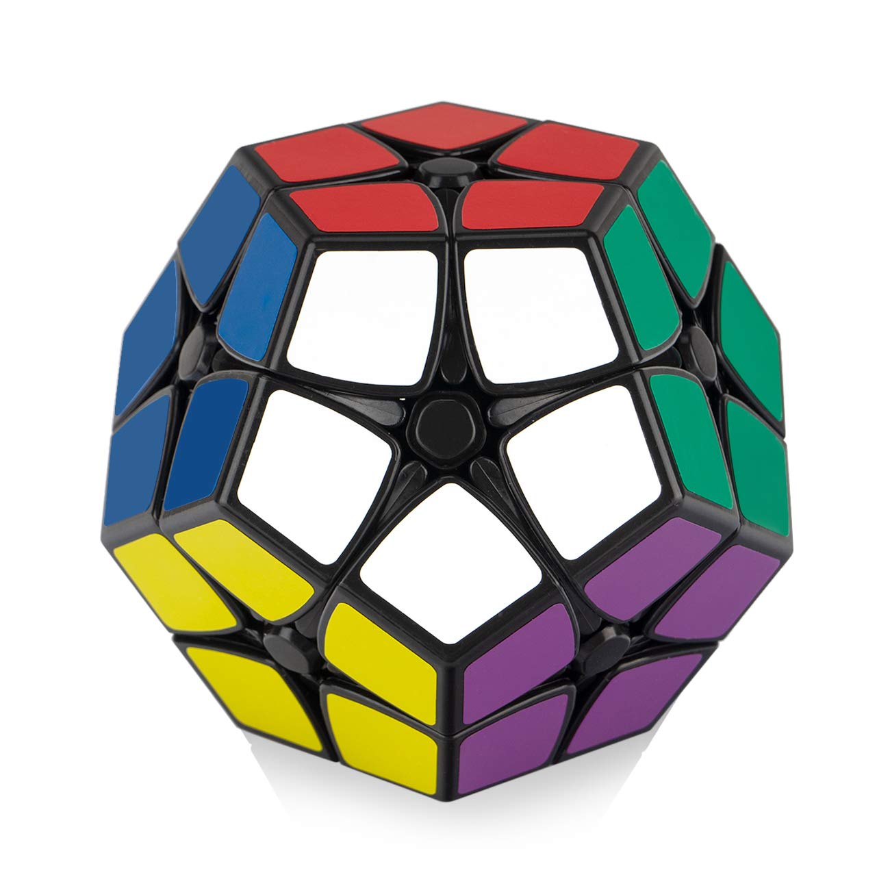 

Findbetter 2x2 Pentagonal and Dodecahedron Cubes, Black Body with PVC Stickers, Twelve-Sided Color Schemes, Brain Training for Kids and Adults,