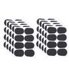80Pcs Sax Mouthpiece Pad Silicone Black Cushion Patches Wind Instrument Accessories Thick 0.5mm