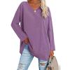 Damen Lockeres Langarm V-Ausschnitt Strickoberteil Große Plus Size Oberteile Damen Frühling Sommer Einfarbiges Oberteil Langarm V-Ausschnitt