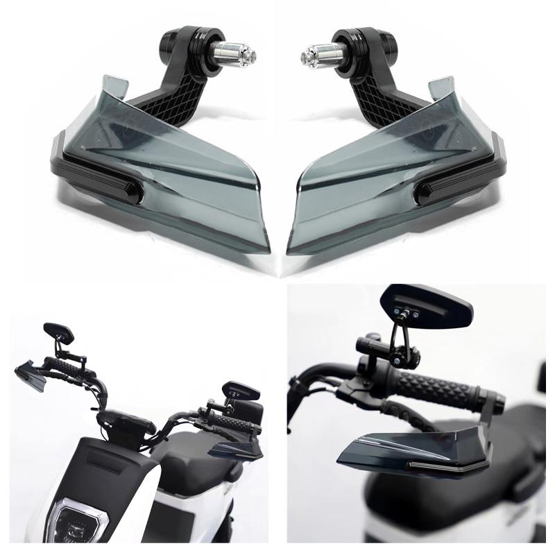 Motorcycle Handguard High Strength Impact Resistant Handlebar Wind Deflector for Motorbike BLACK