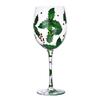 Christmas Themed Wine Glass Goblet High Stem Drinking Cup for Festival Holiday Party Decoration and Toasting Drinkware