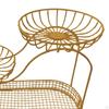 Countertop Fruit Basket 3 Tier Large Capacity Multipurpose Organizer Metal Mesh for Snack