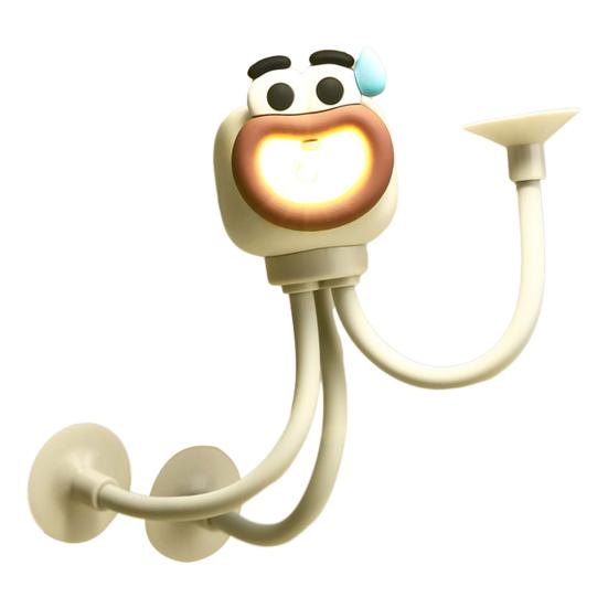 Nachtlicht Kreative Formverändernde Beleuchtung Verstellbarer Arm Nachtlampe Saugfuß Mini Dekorativ