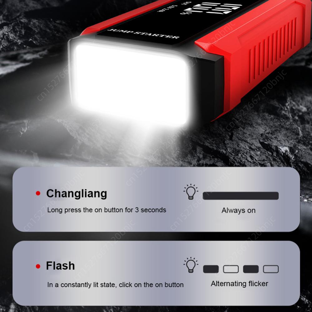 Car Emergency Booster Starter LED Flashlight 30000mAh Car Jump Starter Battery Power Bank 12V Auto Starting Device Petrol Diesel