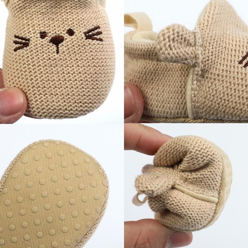 Baby Girls Shoes Casual Solid Color Cartoon Soft Bottom Non-Slip Toddler Kids Shoes