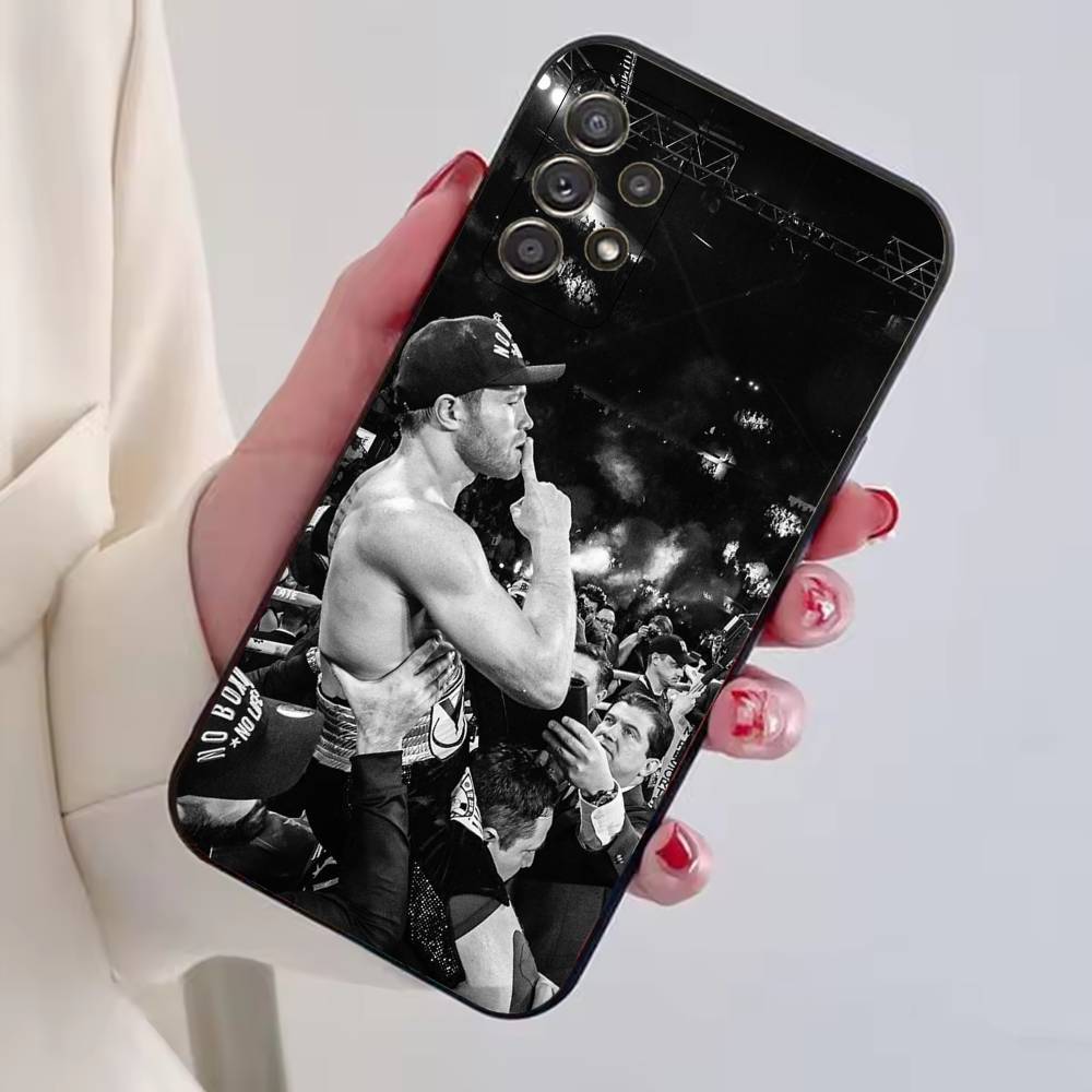 Mexico Boxing Canelo Alvarez Phone Case For Samsung S25,S24,S21,S22,S23,S30,Ultra,S20,Plus,Fe,Soft Silicone Black Cover