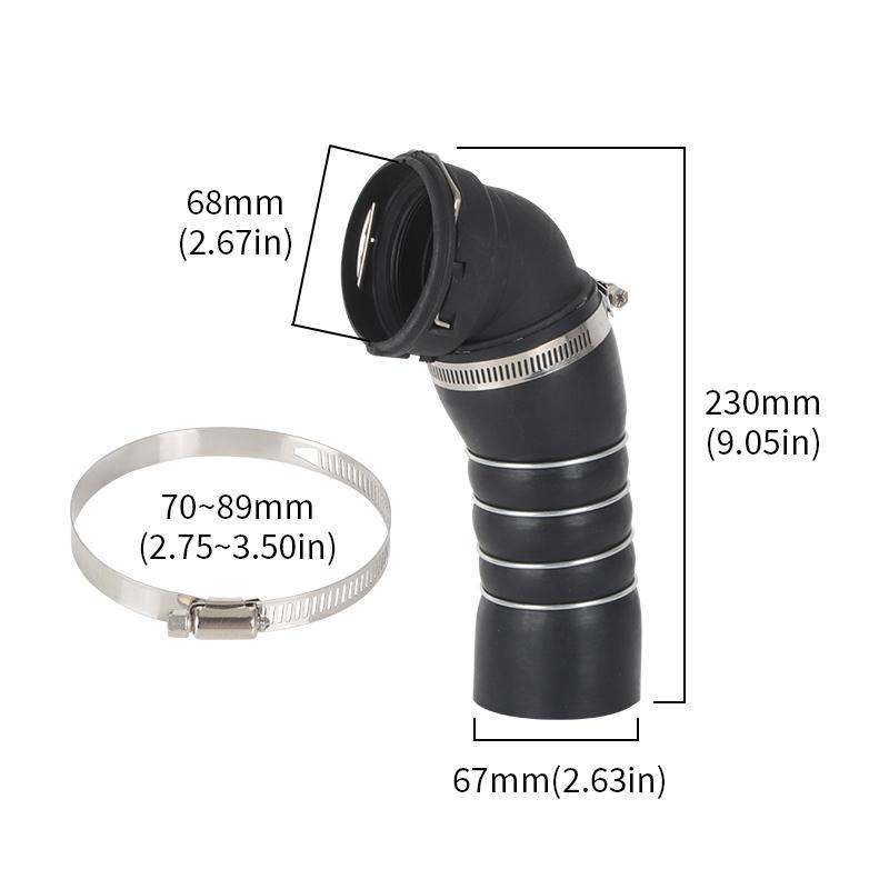 11618506079 Turbo Intercooler Hose Pipe Air Intake Hose Charge Hose For BMW X5 E70 2006-2018 For BMW X6 E71 3.0D 3.5D 2007-2010