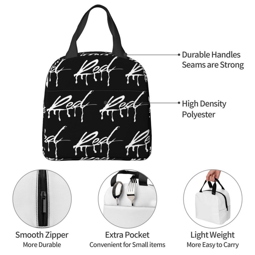 Playboi Carti Insulated Lunch Bag for Kids School Cooler Thermal Food Box Tote Portable Lunch Boxes Container