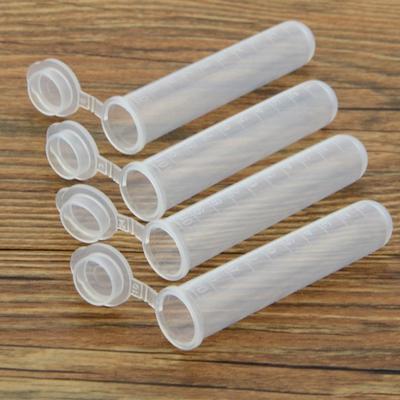 Clear Plastic Storage Tubes With Lid Portable Travel Pill Needle Box Multi‑Purpose Cosmetic Refill Organizer Container