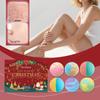 6er-Pack Weihnachten Bunt Bio Badebomben Set 6 Natürliche Handgemachte Aromatherapie Badebomben Hautentspannend Reduziert Trockenheit