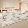 Ink Splash Abstract Art Area Rug Washable Anti-Slip Living Room Carpet Modern Neutral Minimalist Home Floor Rug Home