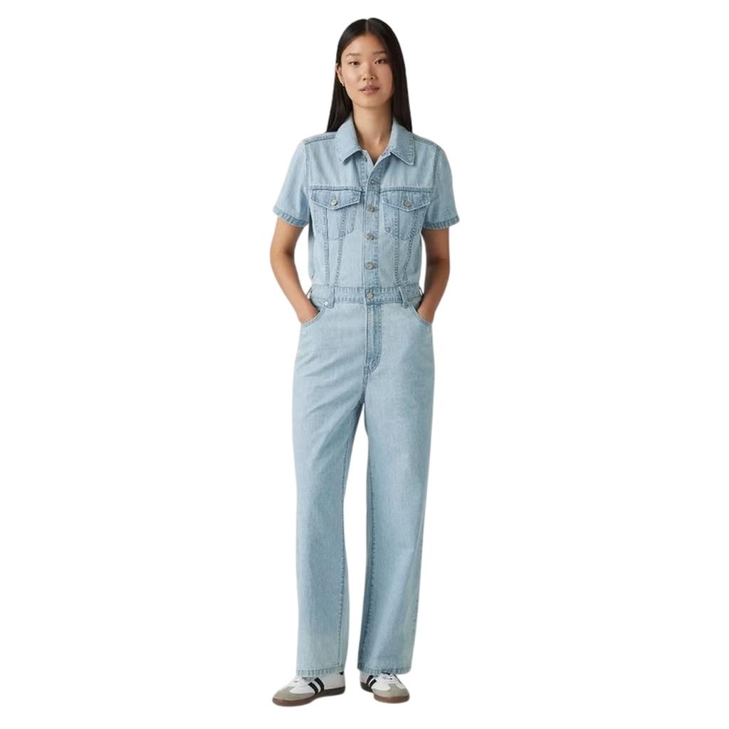Levis Womens/Ladies Denim Short-Sleeved Jumpsuit