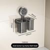 Wall-Mounted Punch-Free Suction Cup Toothbrush Holder & Bathroom Storage Box