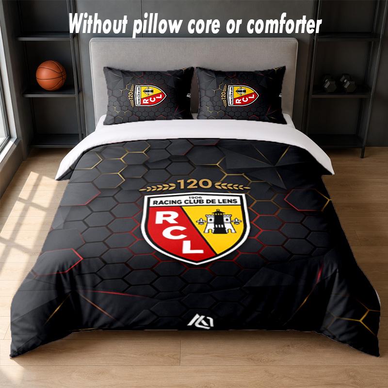 Lens FC Design Bed Bedding Set 1 Duvet Cover + 2 Pillowcases Soft Breathable Household Bed Linens