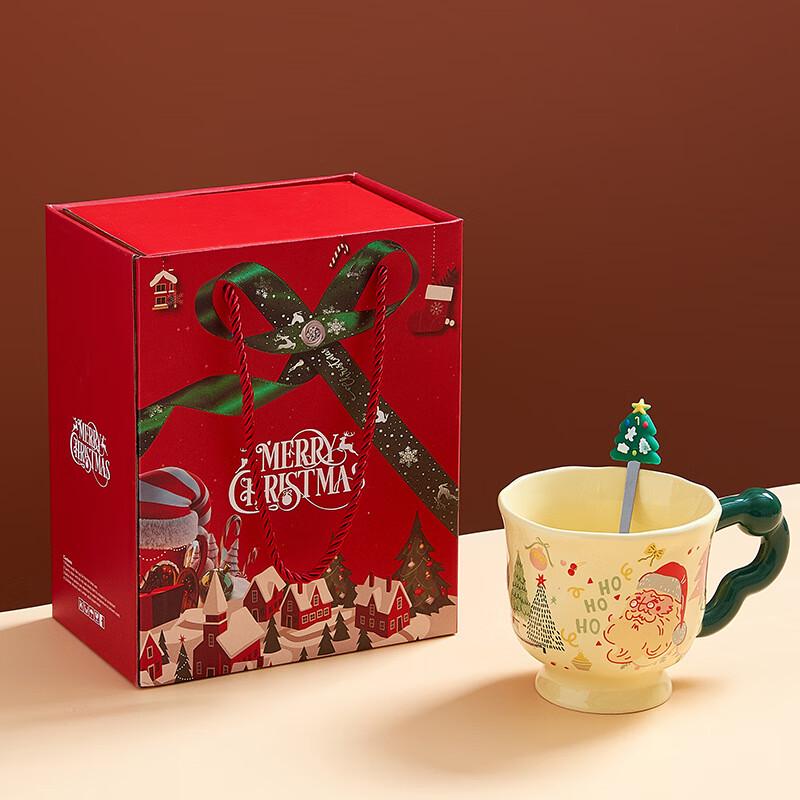 Creative Cartoon Christmas Ceramic Mug Set