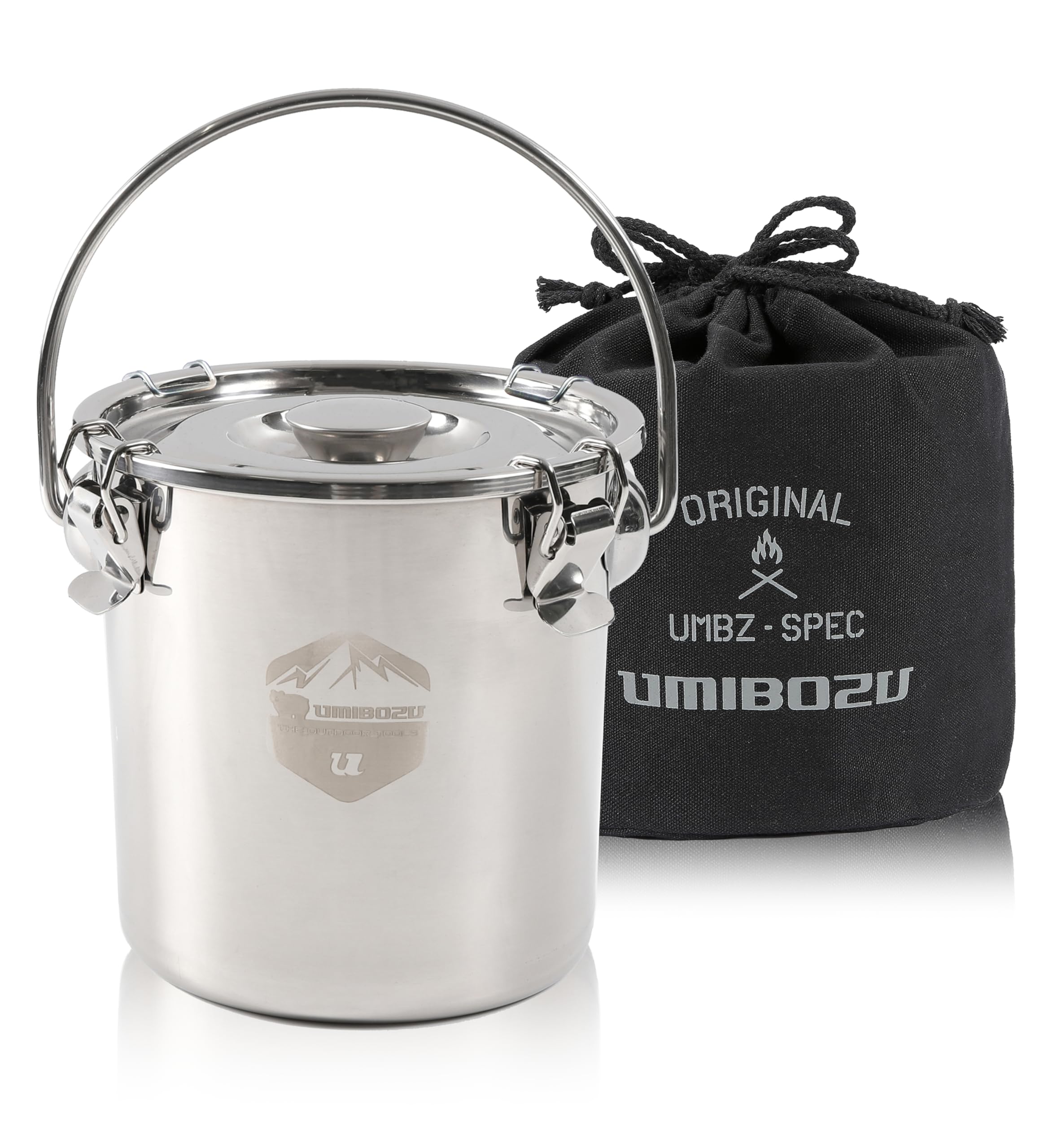 

Umibozu Fire Extinguisher Bonfire Stainless Steel Charcoal Extinguisher Domestic Inspection Camping Storage Bag Included (Silver M)