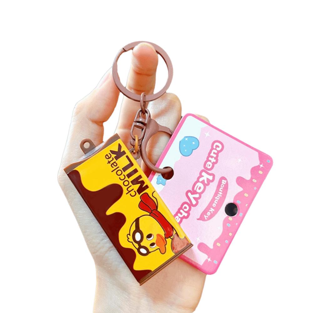 Cartoon Patterns Chocolate  Keychain Bendable Bendable Keychain Fidget Toy Keychain  Bag Pendant
