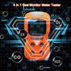 4-in-1 Gasdetektor CO H2S O2 Analysator Wiederaufladbar LCD-Display Ton Licht Vibration Alarm Qualität