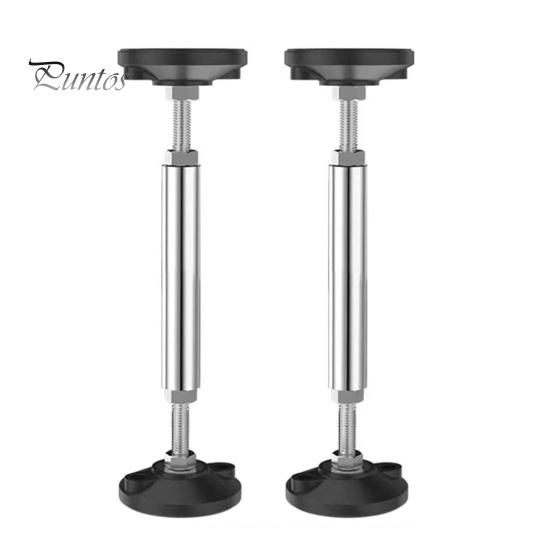 

1 пара опорных ножек для мебели, регулируемые телескопические стойки из нержавеющей стали, простая установка, опорные ножки с противоскользящими накладками для кровати, дивана, комода, телевизора M