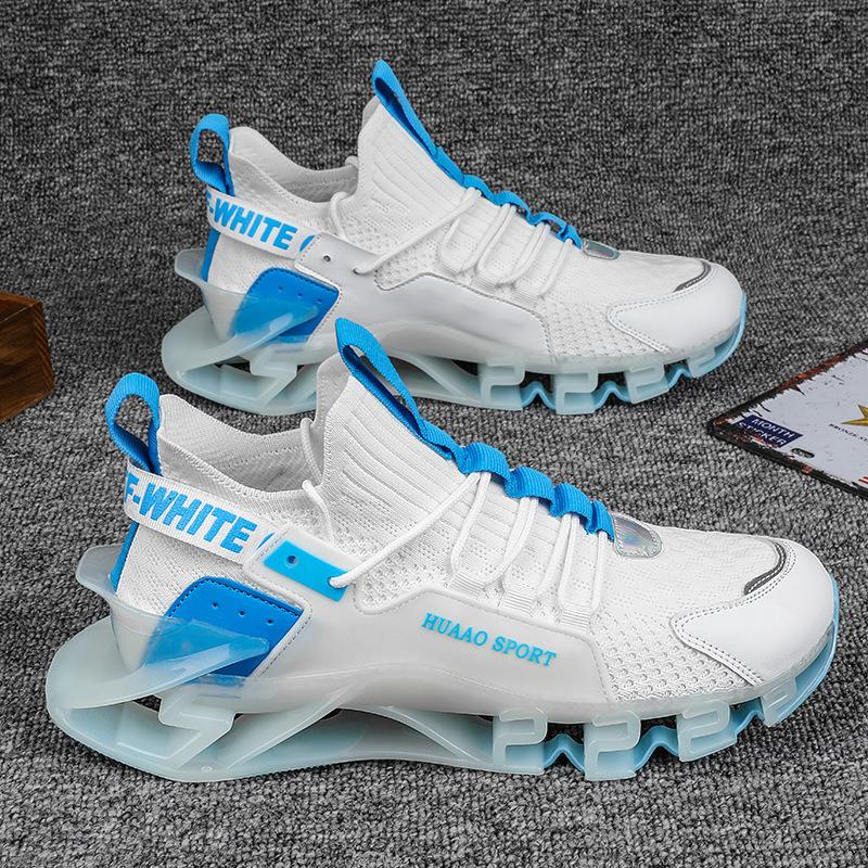 Spring New Men's Shoes Casual Sports Shoes Men's Blade Running Shoes Flying Mesh Big Mens Shoes