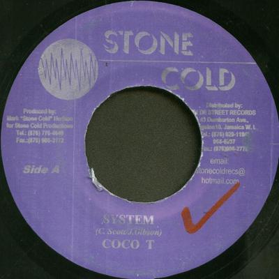 7-tums skiva COCOA TEA - System NONE Stone Cold Jamaica Reggae, Ska & Dub Begagnad