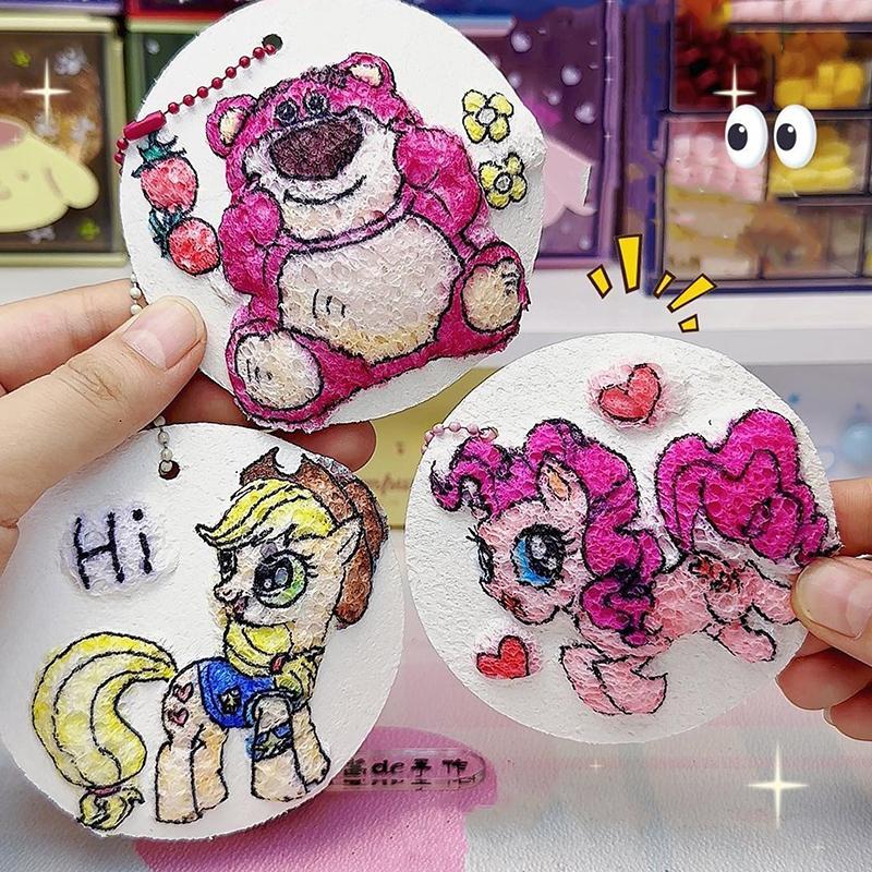 10 buc spumă textură pictură hârtie pufoasă textură hârtie magică 3D artă desen hârtie pentru copii DIY pictură jucării educative