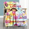 Dora Explorer Personalized Name Blanket Gift Personalized Blanket Durable Comfort Throw For Living Room Bedding Chair Sofa Four Seasons Universal