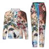 Popular Game Genshin Impact Cosplay Hoodies Set Male 3D Print Anime Tracksuit Jogging Outfits Harajuku Men Women Hoodie 2pcs Set