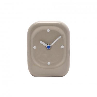 Ceas de birou din porțelan Interval - Taupe