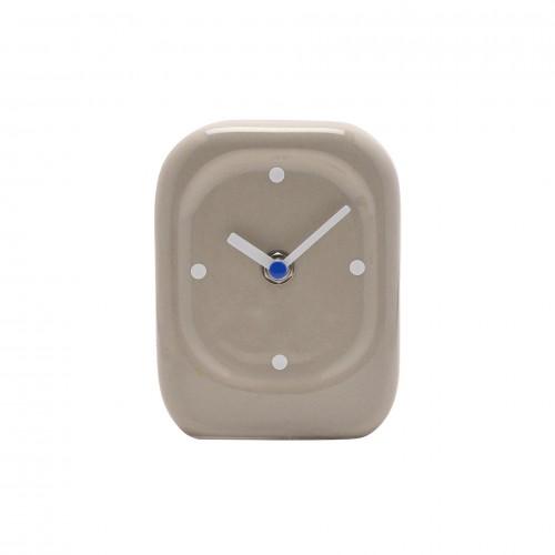 Interval Porcelain Desk Clock - Taupe