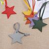 Japanese-Korean Simple Star Pendant Bag Ornament with Leather Lanyard