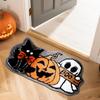 Halloween Badezimmerdecke Kürbis T Getuftete Badematte Rutschfeste Badezimmer-Badezimmerdecke Fußmatte für die Haustür