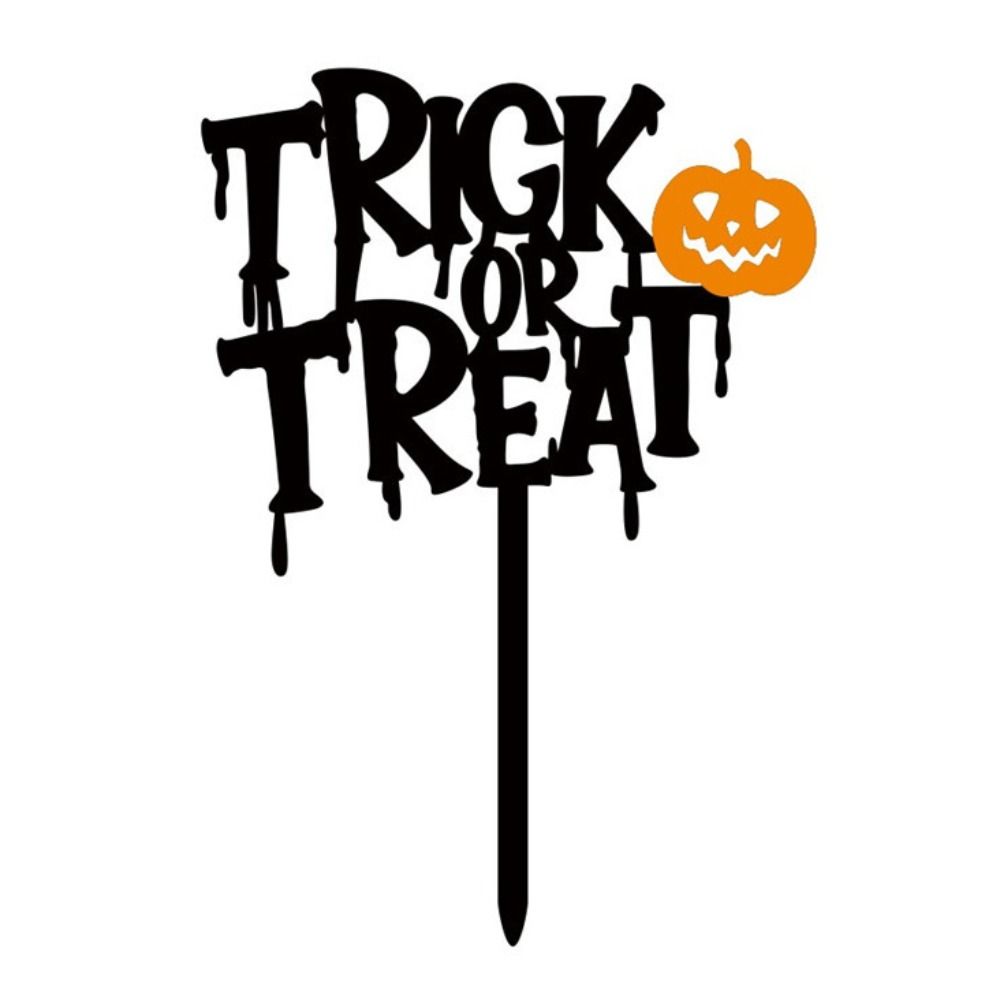 10pcs Multifunction Halloween Cupcake Toppers Reusable Halloween Cake Plug-in  Decoration