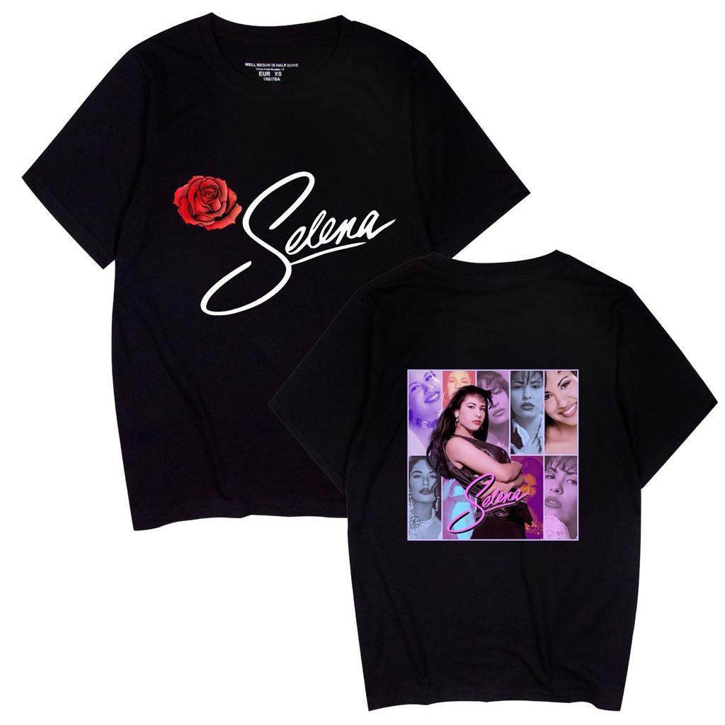 Singer Selena Quintanilla TShirt Women Short Sleeve Cotton Tshirts Casual Summer ONeck Cool Tees Shirt