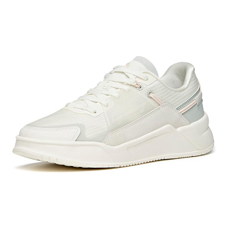 Anta Life Collection Low Top Skateboard Shoes Women's Ivory White Green 922128820-4