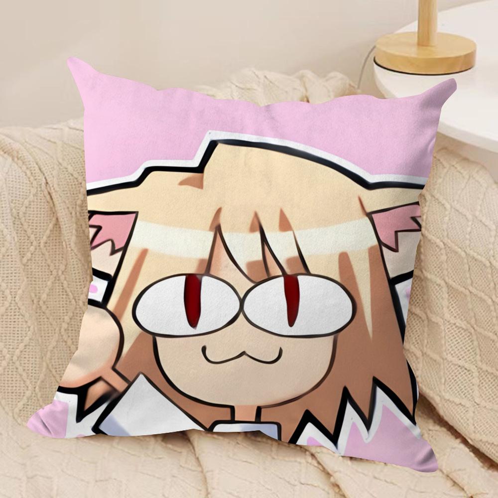 

Neco Arc Kawaii Cushion Cover Soft Plush Fabric Double-Sided Printed Sofa Cushion Cover for All Seasons Home Decor Gift 30cmx30cm