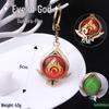 YS Dual-Sided Luminous God's Eye Glass Pendant Keychain