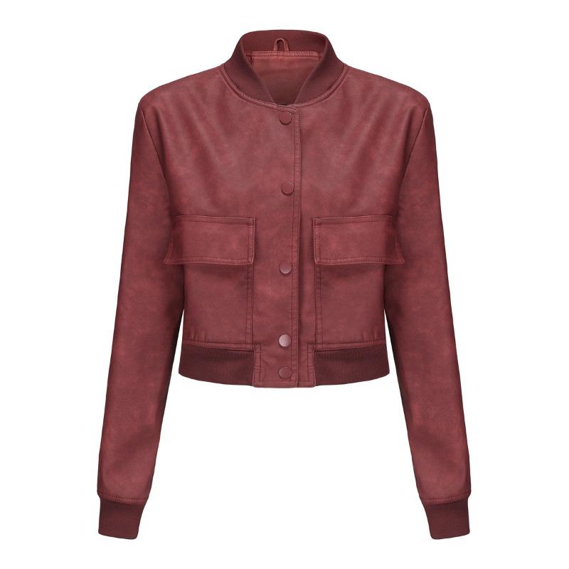 

Свободный кардиган-куртка Повседневная куртка Модная куртка из рубчатой усадочной кожи Женская E XXXL