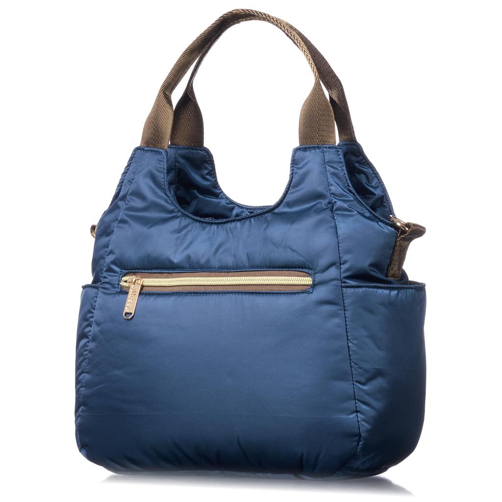 [ellesse] 2-Way Shoulder Bag for Women - Handbag, Crossbody, Shoulder Bag - Soft and Lightweight - Multiple Compartments - Large Capacity - Navy