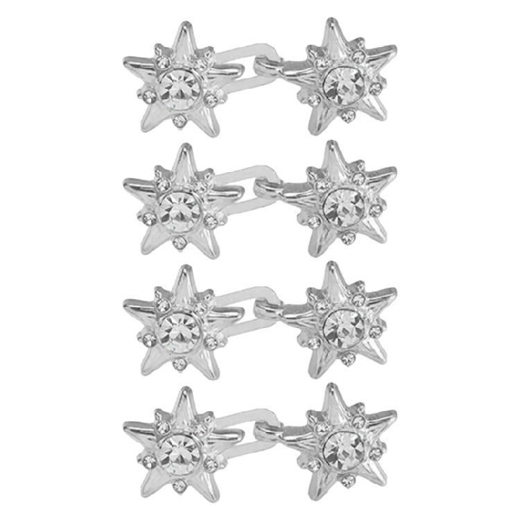 4 Pairs Star Jeans Button Pins No Sewing Required Trousers Waist Tightener Waist Buckles Trouser Button Pins