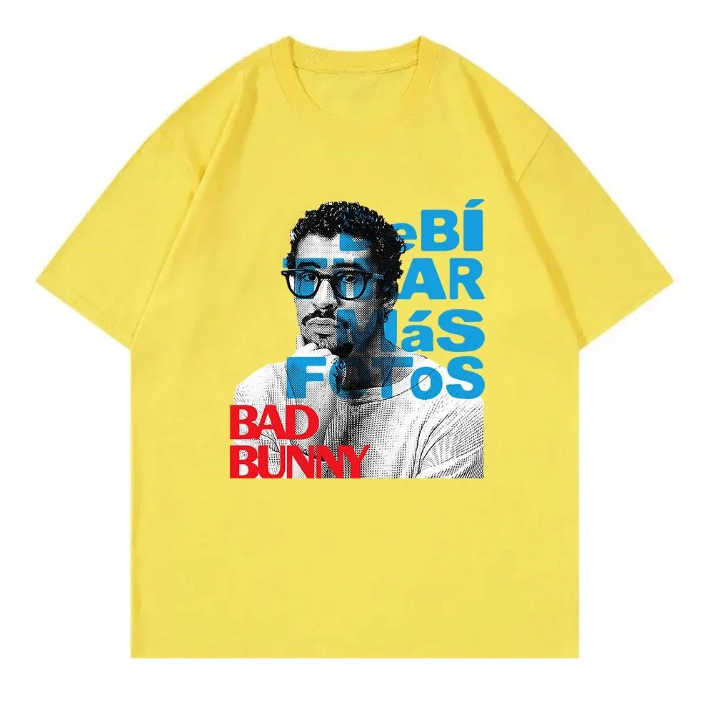 BAD BUNNY DeBÍ TiRAR MáS FOToS TShirt All Album Women Clothing Retro Harajuku High Quality Clothes Fans TShirts