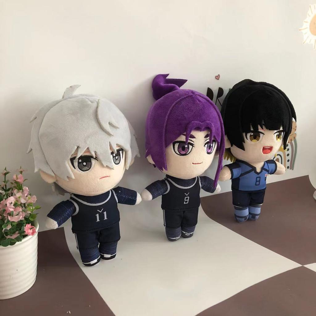 Blue Lock Isagi Yoichi Plüschpuppe Nagi Reo Mikage Niedliche Stoffpuppe Kinderspielzeug Niedlich für Geburtstag
