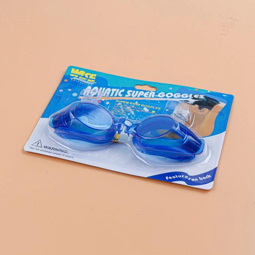 Anti-fog Transparent Swimming Goggles Diving Adult And Children's Goggles Free Nose Clip Earplugs Adjustable Elasticity