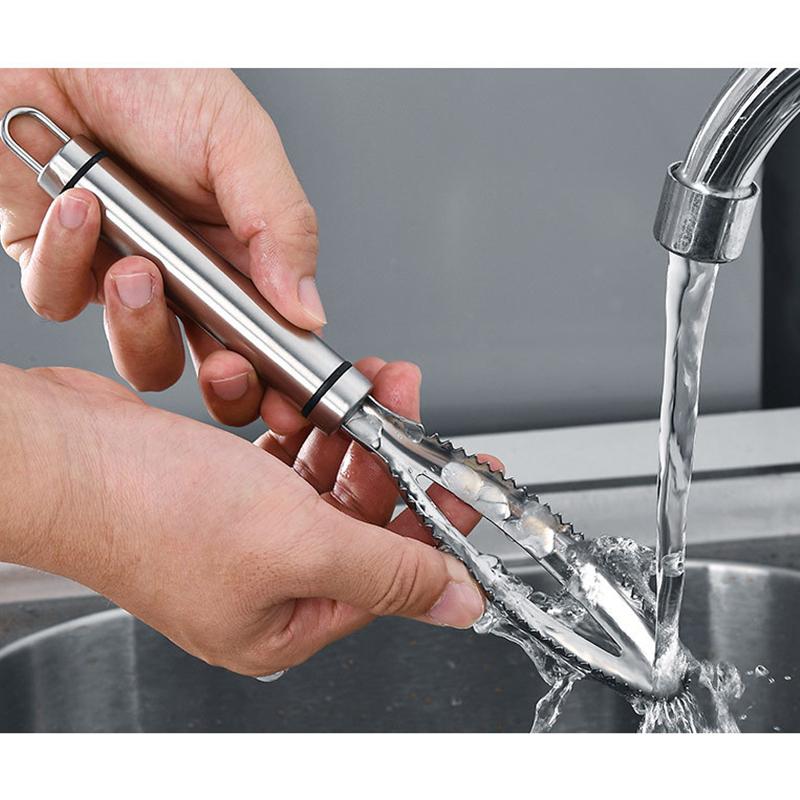 Fish Scales Scraping Kitchen Fish Cleaning Knife Cutter Stainless Scaler For Fish Cleaning Tools Fish Skin Brush Kitchen Gadgets