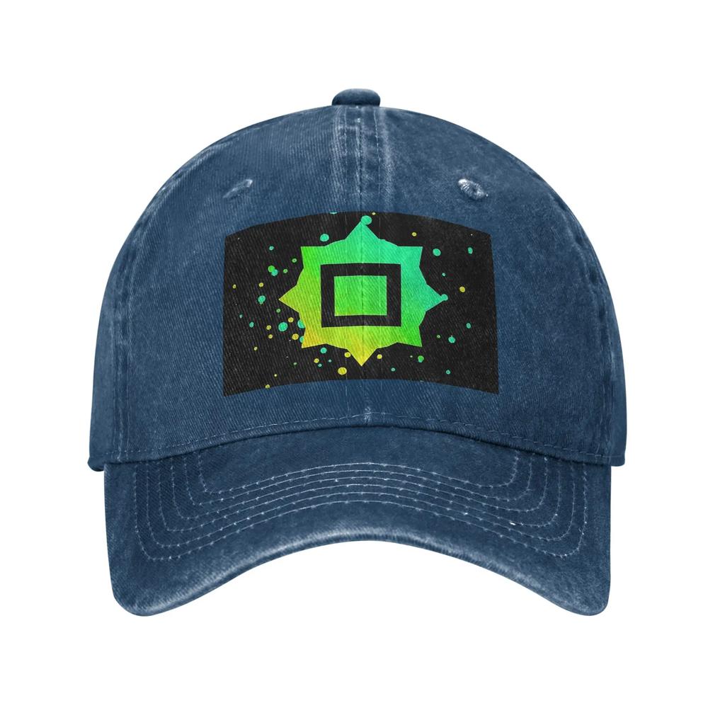 Just Shapes And Blixer Square Denim Cap Casual Baseball Caps Adjustable Hat Summer Unisex Baseball Hats