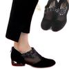 Netz atmungsaktive Sommer Strass Einzel-Schuhe Wildleder Hohl Neu Weich-Sohle Leder Schuhe Sandalen