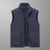 Men's Double-Sided Polar Fleece Vest - Windproof, Warm, and Plush for Autumn/Winter Outdoor Activities