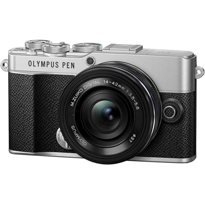 Olympus PEN E-P7 14-42mm EZ Lens Kit Zilver (ED 14-42mm F3.5-5.6 EZ)