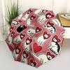 1pc Cat Heart Automatic Open/Close Umbrella, Portable Folding Umbrella for Travel, Themed Events, It is suitable as a gift for various festivals, Outd