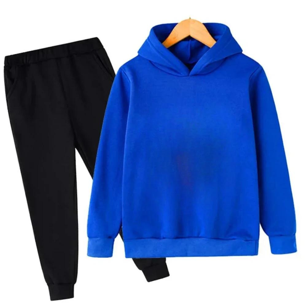3-12 Years Spring Autumn Football CR7 Print Hoodie+Pants Suit Boy Sweatshirt 2PCS Sets Boys Pants Suits Children's Clothing